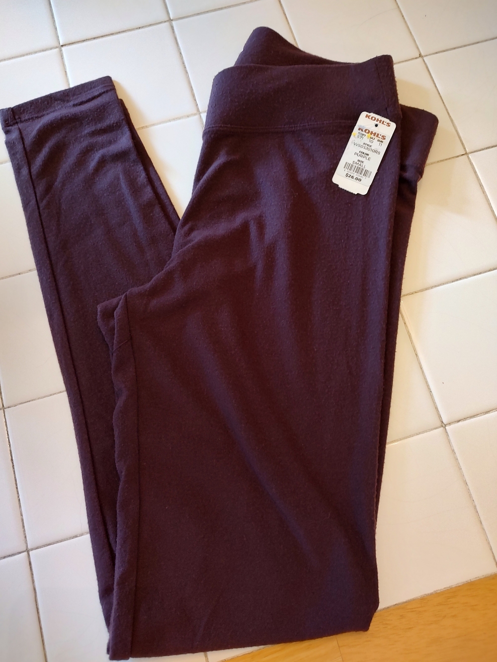 Sonoma Women's Plum Fleece Leggings